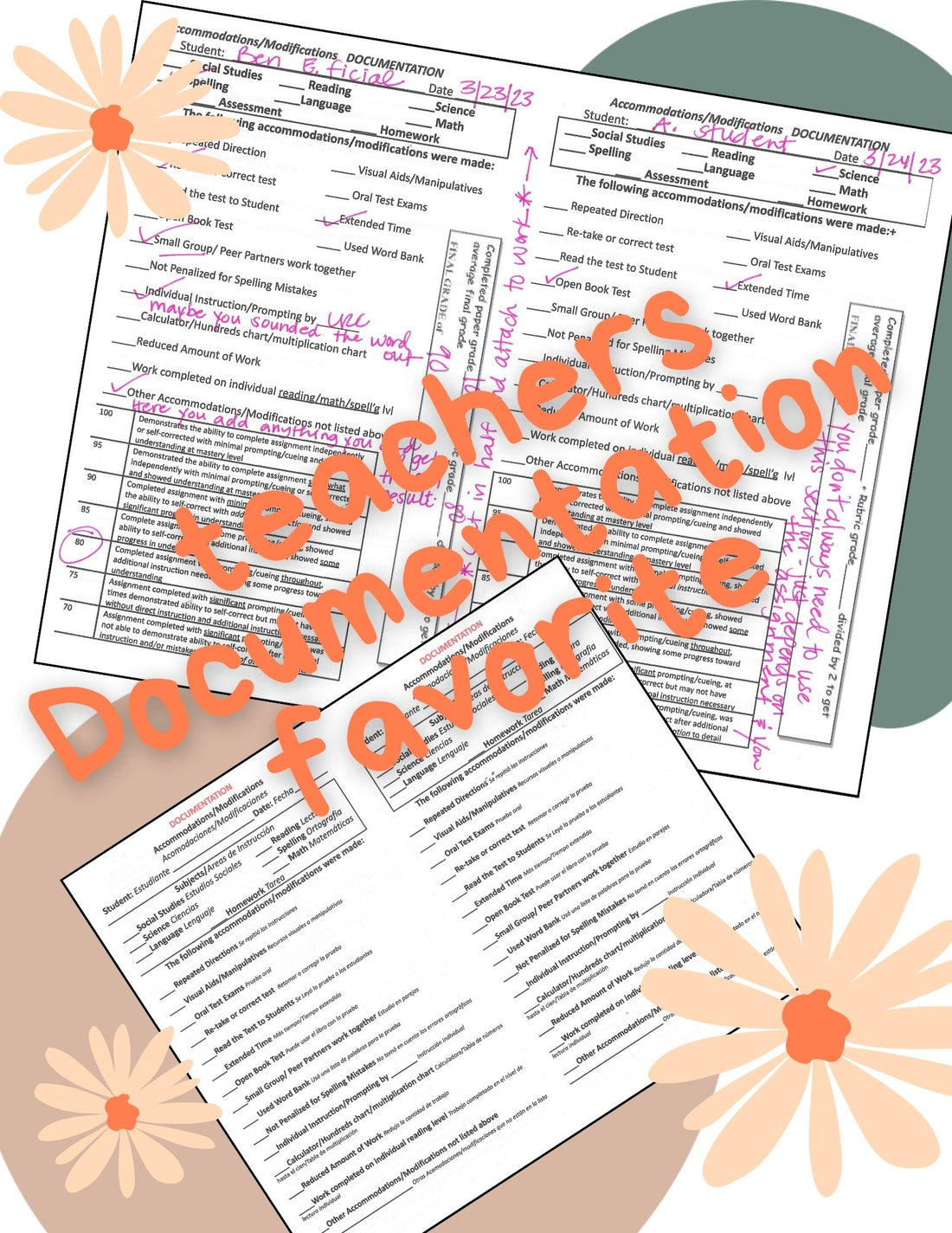 Documenting Accommodations and Modifications