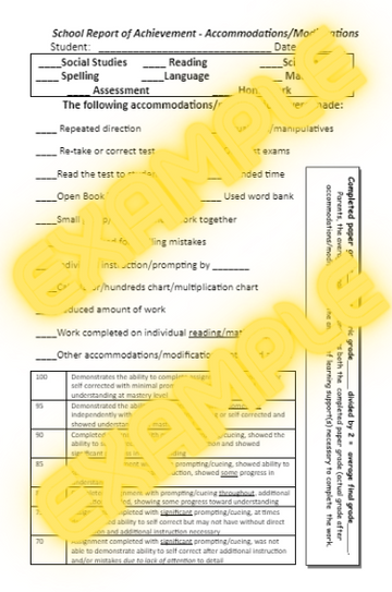 Accommodations, Modifications, Documentation, Adaptations, OH MY!